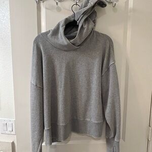 NEW! Cozy Gray Cowl Neck Hoodie